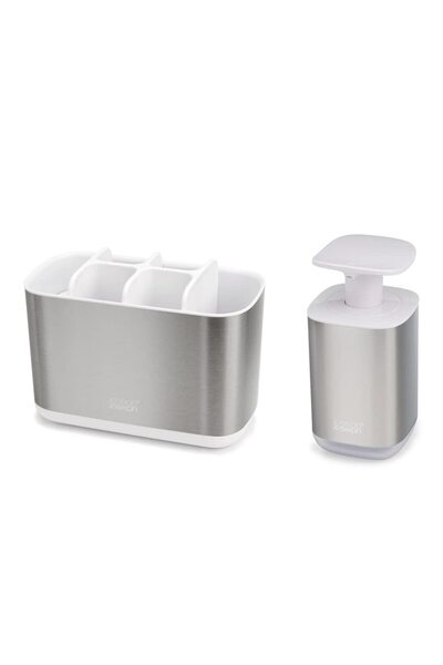 Joseph Joseph Bathroom Beauties 2-Piece Bathroom Sink Set with Toothbrush Hol...