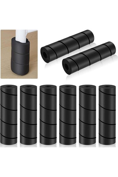 ALMEKAQUZ 8 PCS Bed Frame Toe Protectors, Furniture Feet Covers, Soft Rubber ...