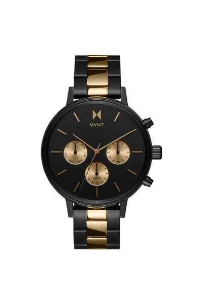 MVMT ROUND ANALOG WOMEN'S BLACK CASE WATCH - 28000344-D