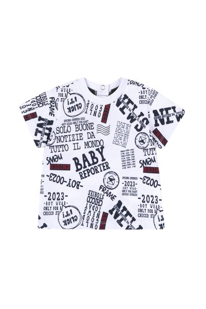 Chicco Tricou copii Chicco, alb cu bleumarin, 00026-64MFCO