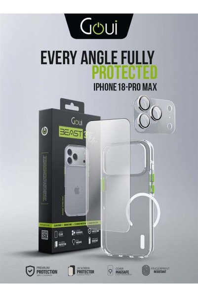 GOUİ iPhone 18 Pro Max Protection Kit 8-in-1 – MagSafe Full Protection Packag...