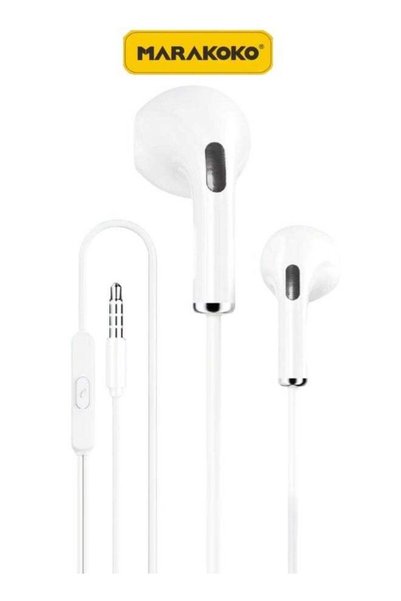 MARAKOKO wired earphones 3.5mm AUX. Wired headphones with a built-in micropho...