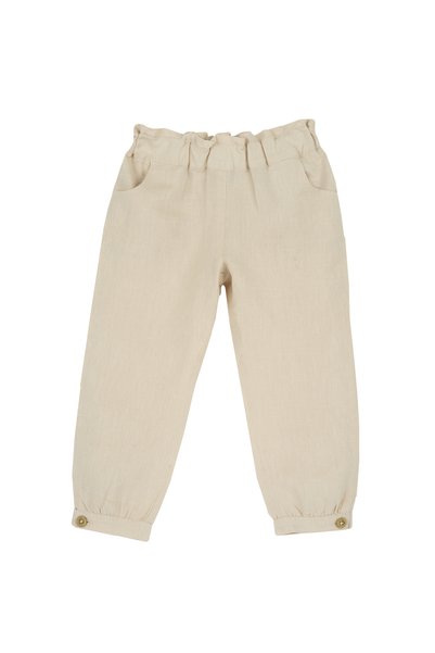 Chicco Pantaloni copii din in, Bej, 08851-64MC