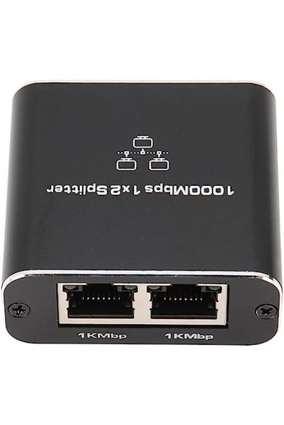 Bukela Gigabit Ethernet Splitter 1 to 2 High Speed, 1000Mbps Internet Splitte...