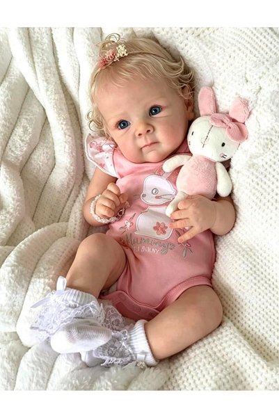 ANGEL BABY دمى "أنجل بيبي" الواقعية التي تحاكي الأطفال حديثي الولادة، تبدو حق...
