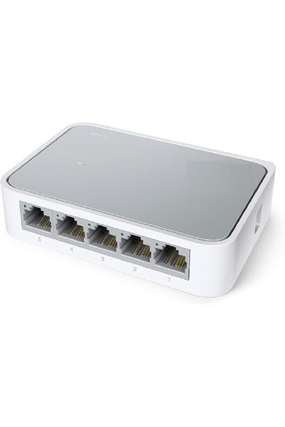 Mercusys محول/موزع إيثرنت مكتبي من تي بي-لينك، طراز TL-SF1005D، يحتوي على 5 م...