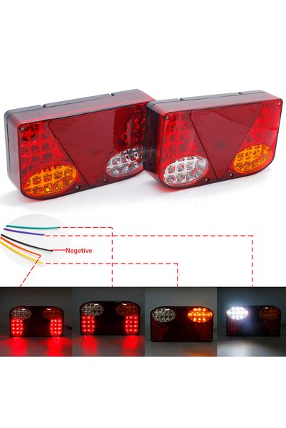 Choice DEEP BLUE 12V LED Car Truck Tail Light Taillight Rear Brake Light Sign...