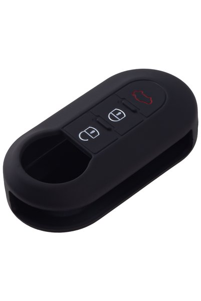 Choice black Silicone Car Key Case Cover For Fiat 500 Ducato Panda 500L Punto...