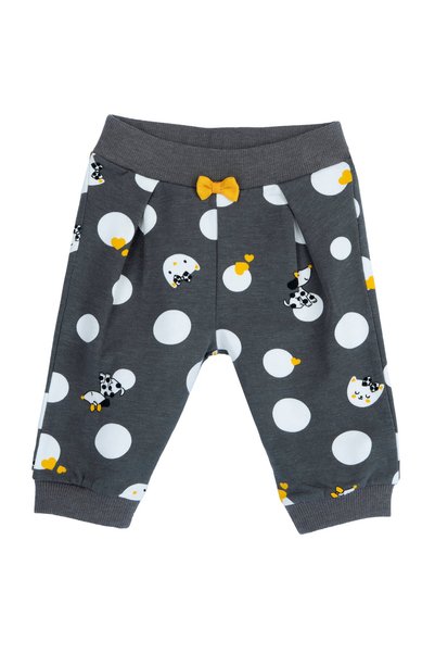 Chicco Pantaloni copii Chicco, gri cu model, 08892-65MFCO