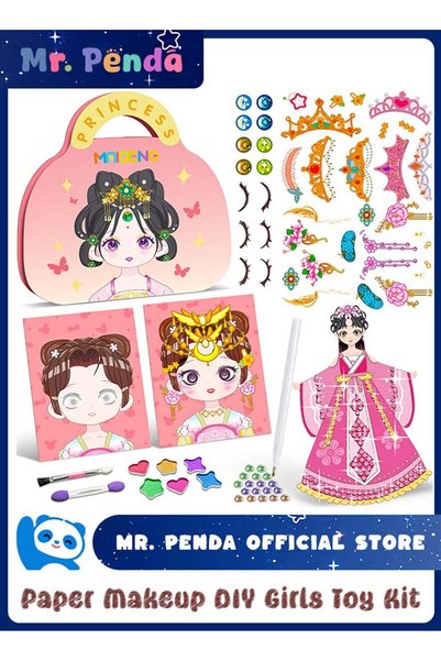 Mr. Penda Paper Makeup DIY Girls Toy Kit, Paper Craft Kits, Art Craft Activit...