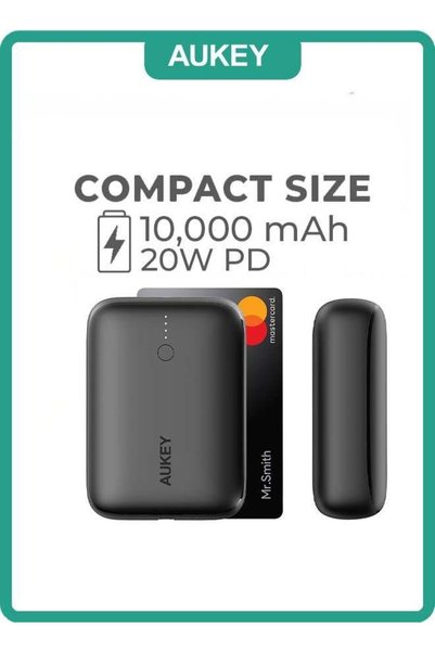 AUKEY بنك طاقة بسعة 10000 مللي أمبير، يدعم الشحن السريع بقوة 20 واط - باسيكس ...