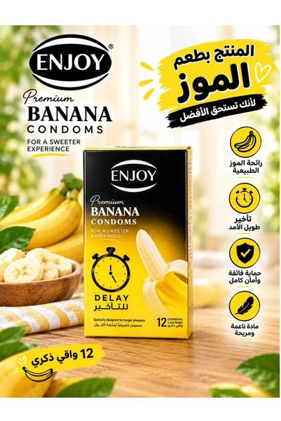 Enjoy Delay - Condom ,with Banana Flavor