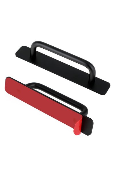 Generic Pack of 2 Zinc Alloy Adhesive Cabinet Handles, Sliding Door Pull Hand...
