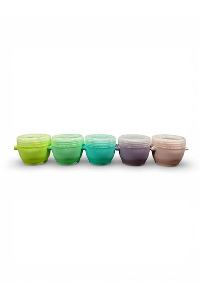 CROFTON Set 5 Recipiente pentru Depozitare Alimente Snap & Go – 60 ml, Cu Cap...