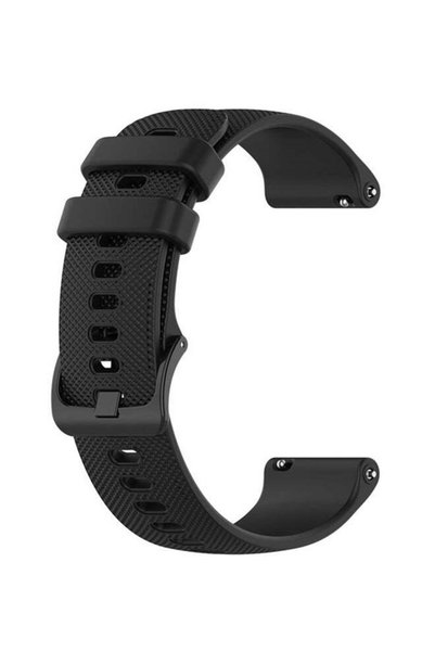 FITMEE FITME Replacement Classic Silicone Band For 20mm Watches Black
