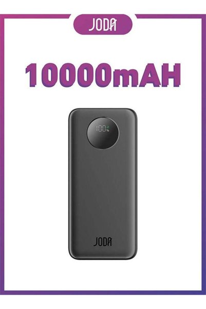 Joda باور بانك BASIC 10 بسعة 10000 مللي أمبير وشحن سريع بقوة 22.5 واط مع 3 من...
