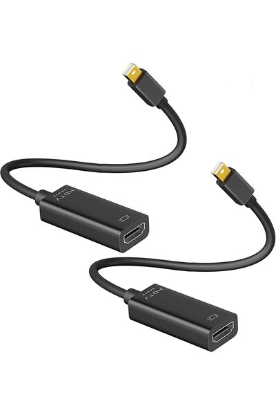 GBUFIYSN Mini DisplayPort to HDMI Adapter 2 Pack: 4K@30Hz Mini DP to HDMI Ada...