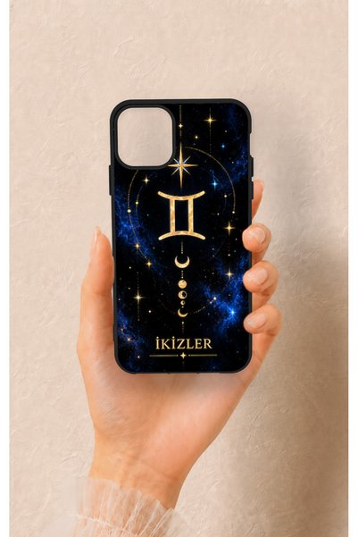 Vip Case iPhone 11 Pro Max Compatible Silicone Case with a Gemini-Themed Patt...