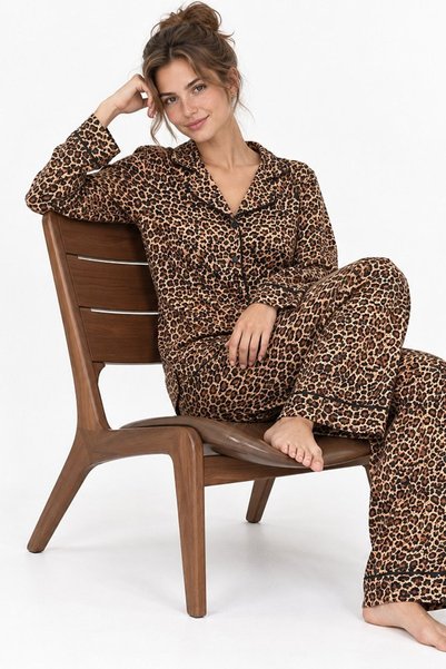 Hiccup Leopard Patterned Pajama Set