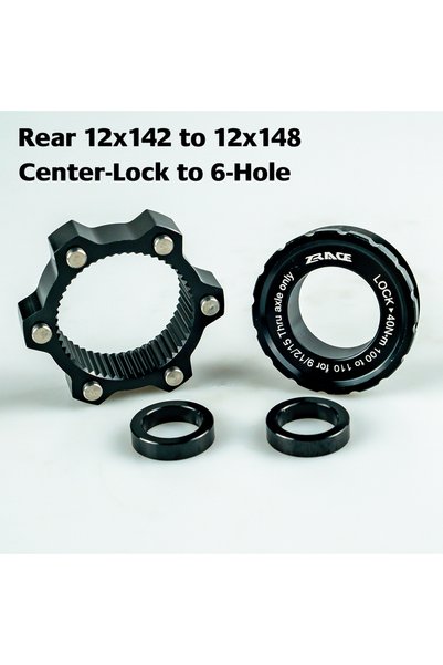 Choice Rear ZRACE Center-Lock for 6-Hole, Center Lock Hub Boost Adapter, 15x1...