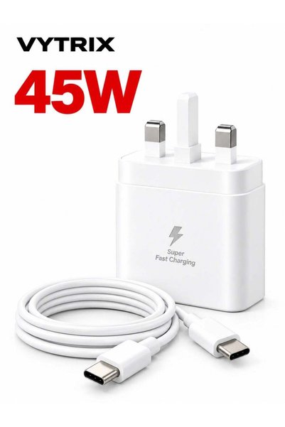 GENERAL شاحن VYTRIX 45 واط بتقنية USB Type-C، يدعم أجهزة سامسونج جالاكسي S26 ...