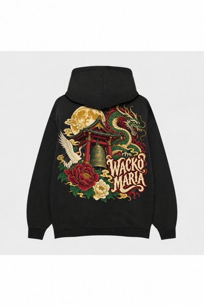 SVART WEAR Wacko Maria Parallel World Printed Black Hoodie