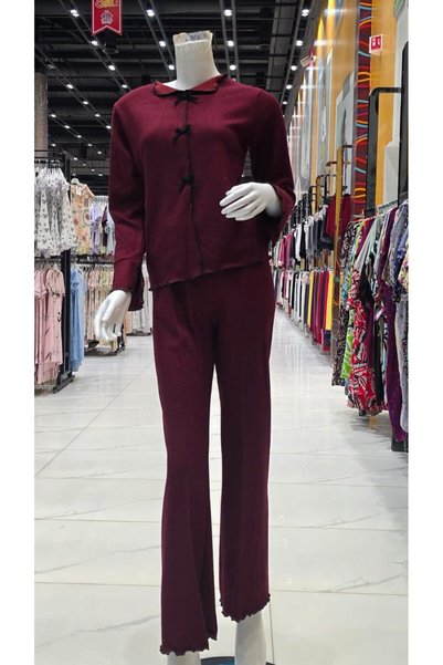 Generic Brand Women's Winter Two-Piece Pajamas Fawn Pajamas