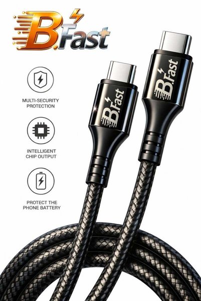 GENERAL كابل شحن سريع للآيفون - USB-C إلى Lightning معتمد من B.Fast بقدرة 20 واط
