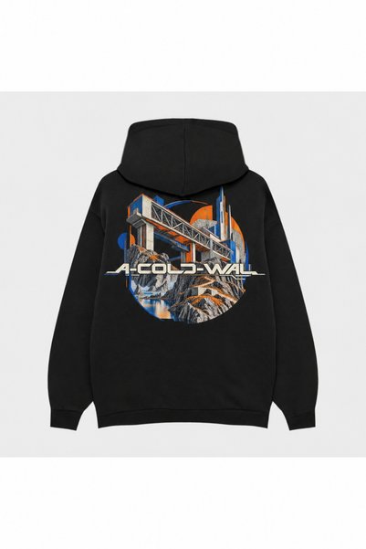 SVART WEAR A-Cold-Wall Deep Print Black Hoodie