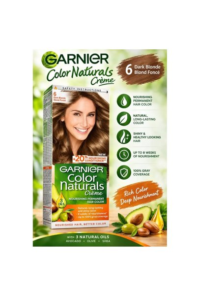 Garnier صبغة شعر كولور ناتشورالز - أشقر غامق 6