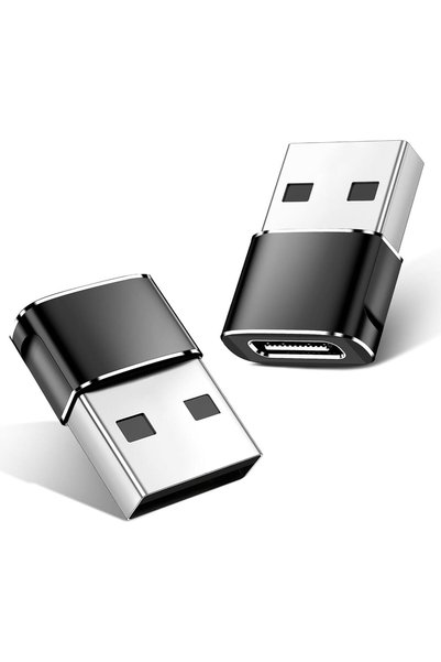 Generic قطعتان من محول USB إلى USB-C، من نوع USB-C أنثى إلى USB ذكر، ومن نوع ...