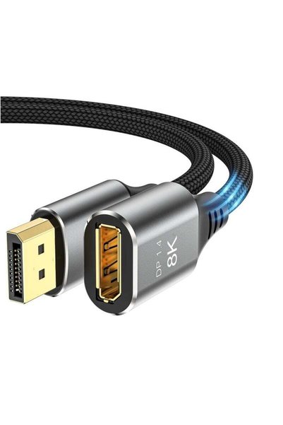 igeekwell كابل DisplayPort إلى HDMI بدقة 8K، (كابل DP إلى HDMI بدقة 4K وتردد ...