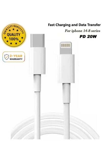 ZAVVY كابل USB-C إلى Lightning بطول 2 متر، كابل شحن سريع للآيفون بقدرة 20 واط...