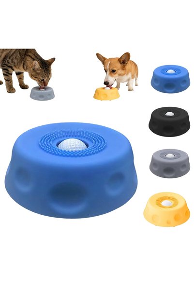 AQUAFALCON Dog Lick Bowl with Ball,Lick Ball Bowl for Dogs, Licking Slow Feed...