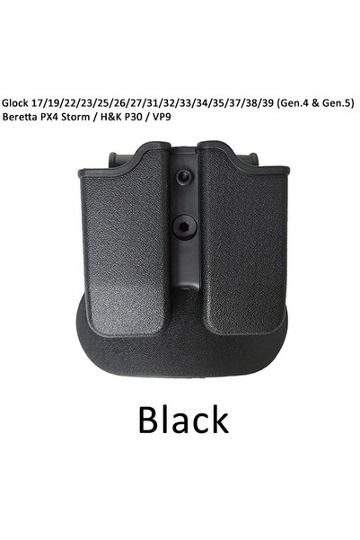 Choice M9 or glock BK Tactical 9mm Double Magazine Pouches for Glock 17 Beret...