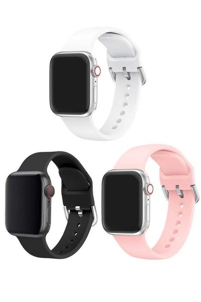 HablTech Classic Silicone Band Compatible with Apple Watch 38mm/40mm/41mm/42m...