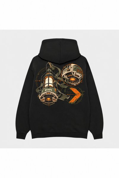 SVART WEAR Wtaps Cityscape Print Black Hoodie