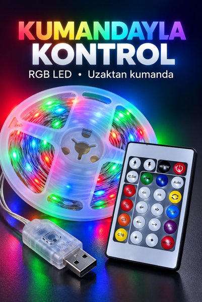 UCUZTEKNO 10 Meter Rgb Led with Phone Control