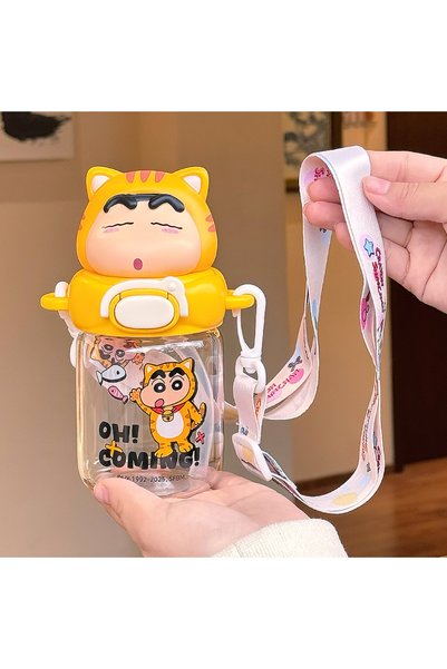 Generic Brand Borosilicate Glass Straw Cup Cute Heat-Resistant Water Bottle f...