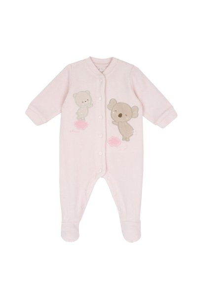 Chicco Salopeta bebelusi din velur, Roz, 02917-65MFCI