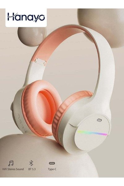 Hanayo Wireless Headphones Bluetooth 5.3 Wireless Headphones HiFi Stereo Max ...