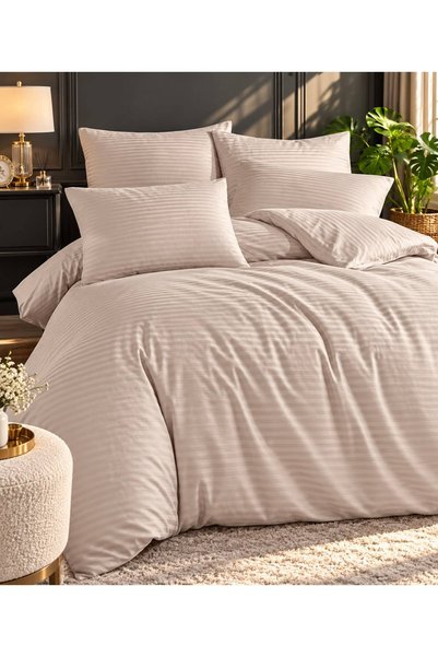 Ucarehome Cotton Satin Soft Touch Premium Double Bed Duvet Cover Set (4 Piece...