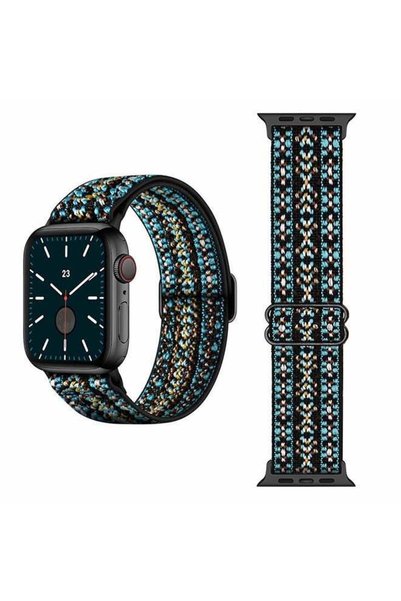 Perfii Funky Adjustable Braided Solo Band For Apple Watch Series 6/SE/5/4/3/2...
