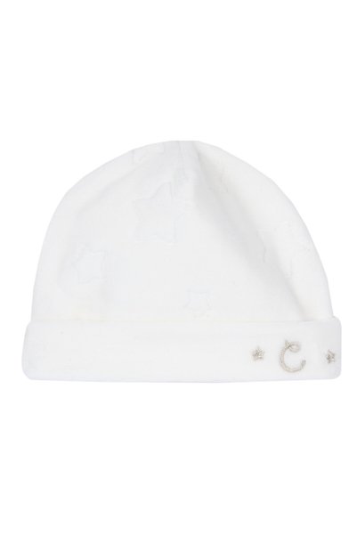 Chicco Caciulita bebe din velur, alb, 16487-67MFCI