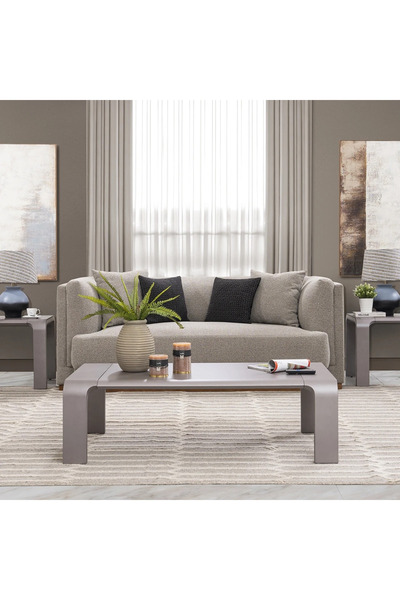 Midas Furniture طاولة وسطية من نويسكور - رمادية
