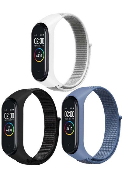 HablTech Nylon Strap Compatible with Xiaomi Mi Band 7/6/5/4/3 Soft Adjustable...