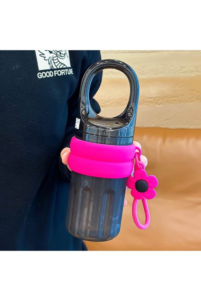 Generic Brand Portable Plastic Coffee Cup with Handle Direct-Drink Travel Tum...