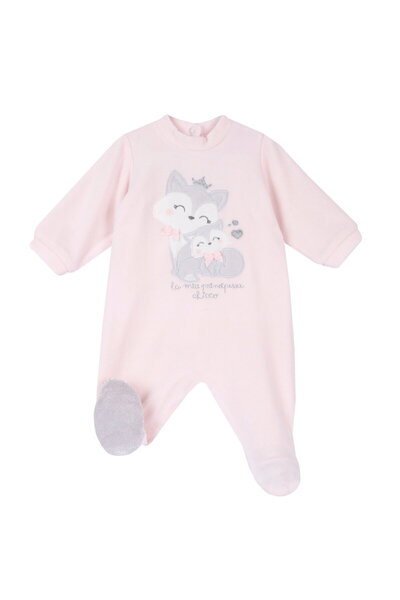 Chicco Salopeta bebelusi din velur, roz, 02789-65MFCI