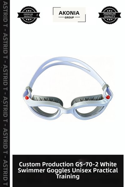 Generic Brand Custom-Made GS-70-2 White Swimming Goggles—Unisex, Practical fo...