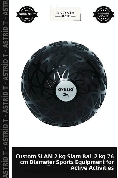 Generic Brand Custom-Made SLAM-2 kg Slam Ball, 2 kg, 76 cm Diameter, Sports E...